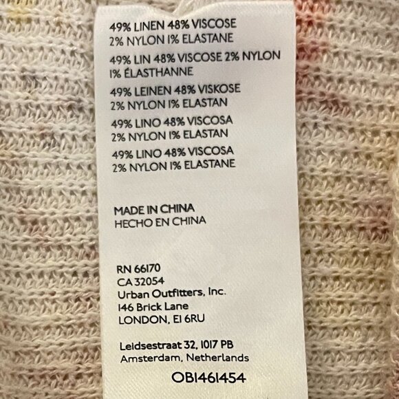 Anthropologie XS Knit Sweater Ivory Floral V-Neck Hi-Low Boho Pullover Top - Picture 16 of 16